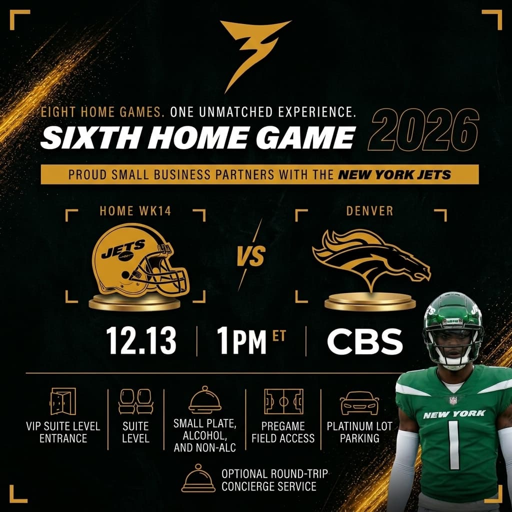 Jets vs Denver Broncos — Week 14 Skybox Package